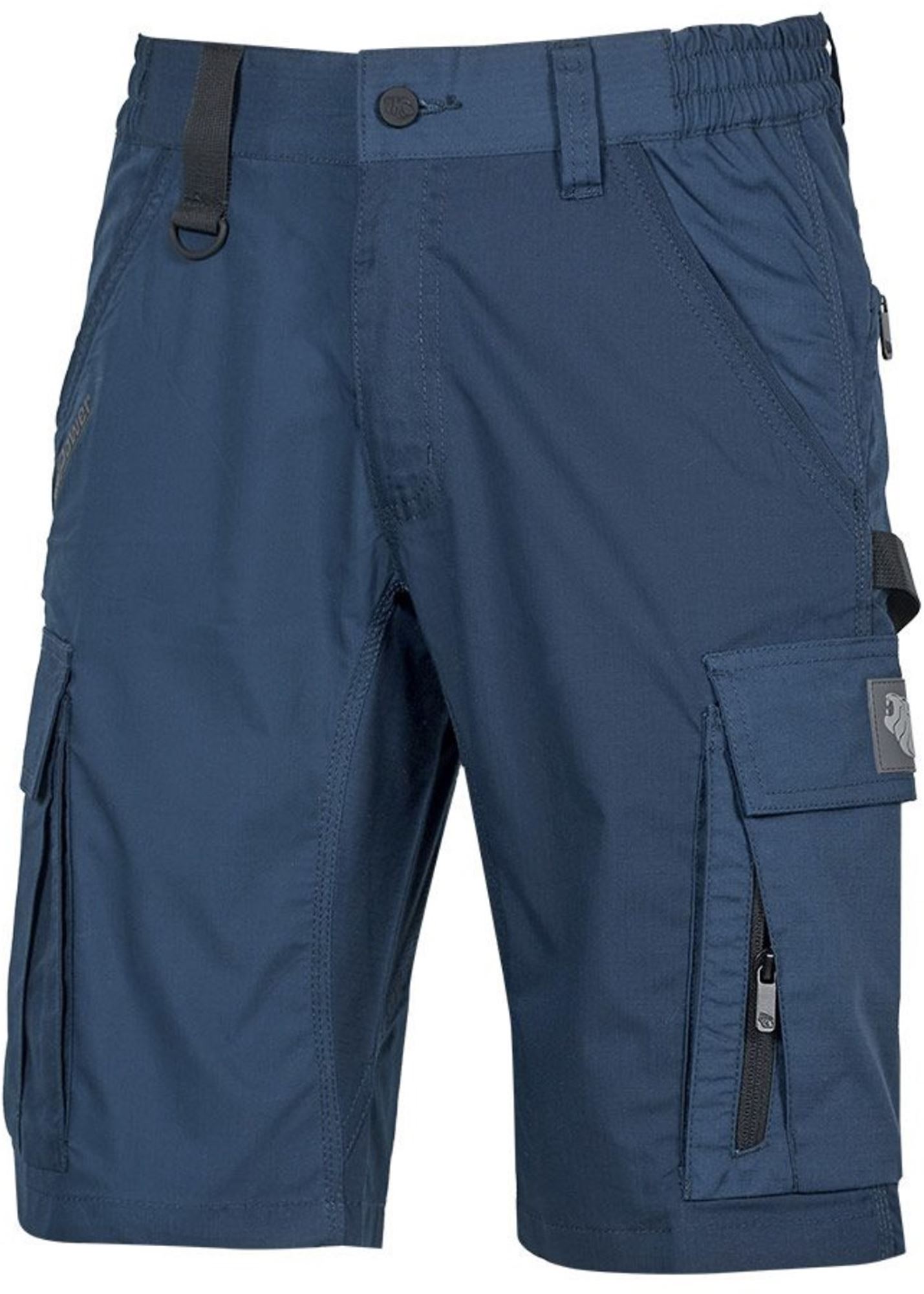 WFU344DB - Solaris deep blue work cargo Bermuda shorts
