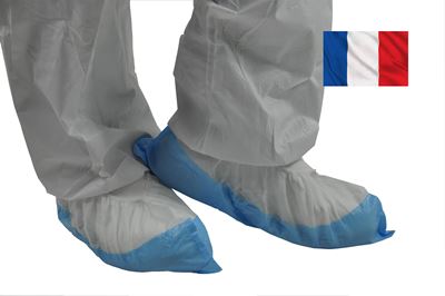 Disposable shoe cover reinforced by 400