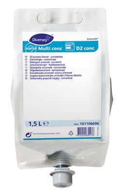 Suma Multi D2 Divermite universal detergent concentrates 4x1,5L