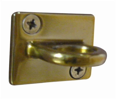 Plated wall mounting ring gold