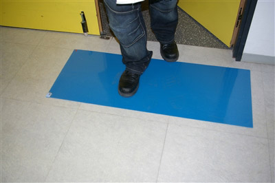 3M ultra peelable carpet cleanliness box of 6 blue carpet 40 sheets