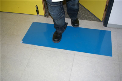 3M ultra peelable carpet cleanliness carton 6 115x45 blue carpet 40feuilles