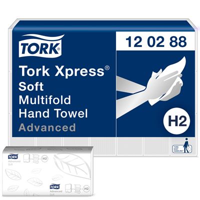 Disposable hand wipes Tork Xpress advanced folding H2 M