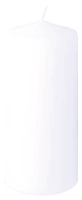 White cylindrical candles 130X60 mm Duni