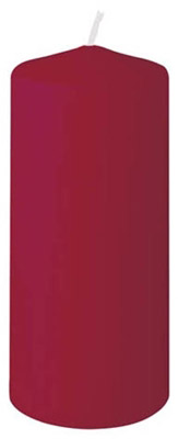 Burgundy cylindrical candles 130X60 mm Duni