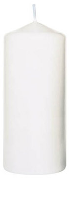 White cylindrical candles 150X80 mm Duni