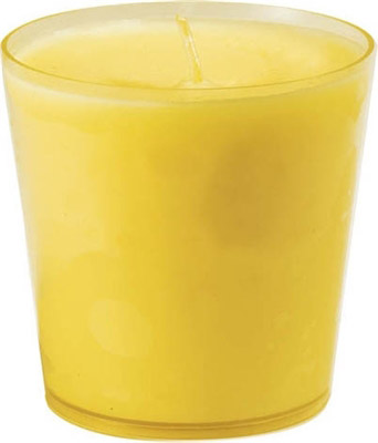 Solid Yellow Duni candle refill package or linea 12