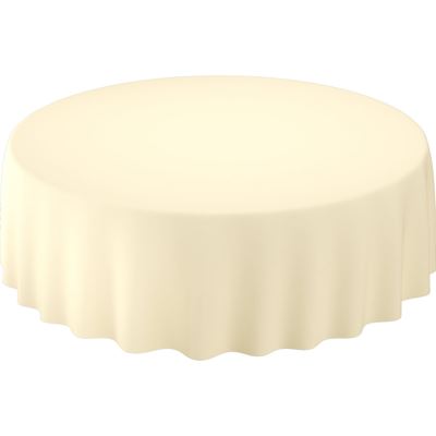 Evolin round tablecloth 240 cm cream pack of 10