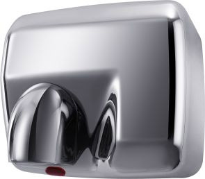 Automatic shiny stainless steel electric hand dryer