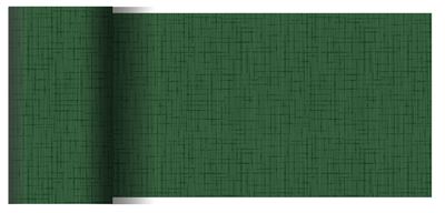 Dunicel dark green table runner 0.15x20 m