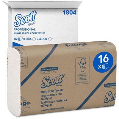Scott airflex white hand towel Z package 4000