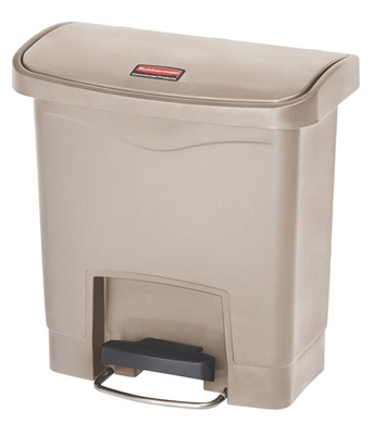 Garbage Rubbermaid Slim Jim 15L beige