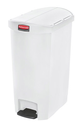 Garbage Rubbermaid Slim Jim 50L narrow white