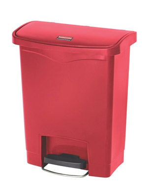 Garbage Rubbermaid Slim Jim 30L red