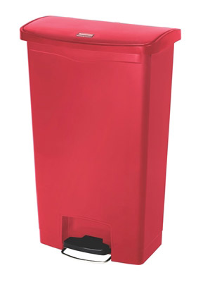 Rubbermaid Slim Jim trash 68 L red