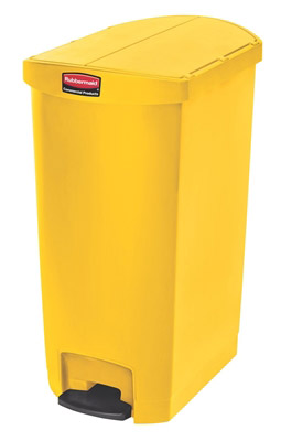 Garbage Rubbermaid Slim Jim L 68 narrow yellow