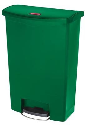 Rubbermaid Slim Jim Trash Bin 90 L Green