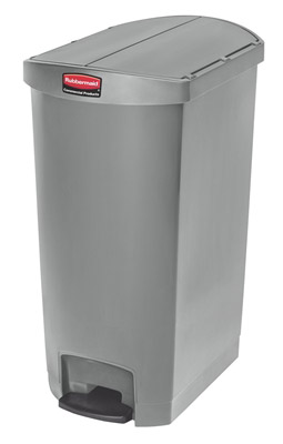 Garbage Rubbermaid Slim Jim Gray narrow 68 L