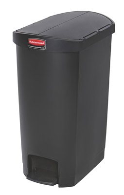 Garbage Rubbermaid Slim Jim 50L narrow black
