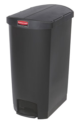 Rubbermaid Slim Jim Garbage Bin 68 L narrow black