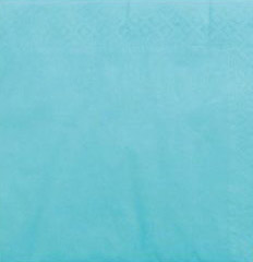 CGMP turquoise cocktail paper napkin 20X20 per 100