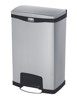 Garbage Rubbermaid Slim Jim 50L gray and black