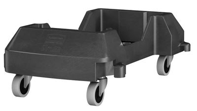 Rubbermaid Slim Jim Trolley black wheels