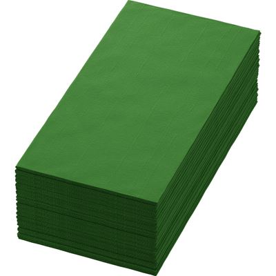 Dunisoft napkin green leaf 40x40 fold in 8 by 360