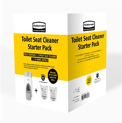 Toilet seat cleaner and handle pack Rubbermaid