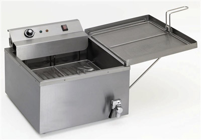Professional fryer donuts removable tray and drain
