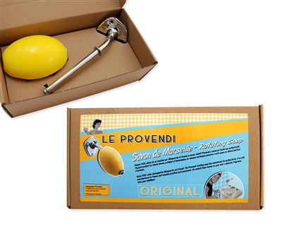 Provendi soap dish with soap lemon screw