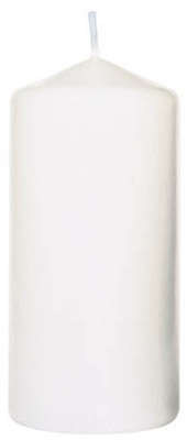 White cylindrical candle Duni 100X50 mm package of 60