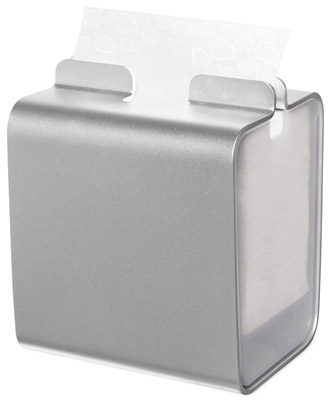 Tork Dispenser of tangled aluminum briefcase