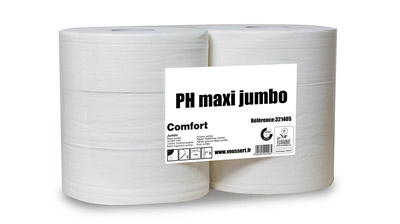 Ecolabel maxi jumbo toilet paper 2 ply package 6