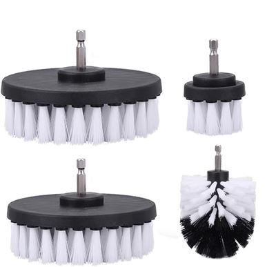 4-piece soft bristle drill brush set