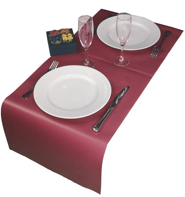 Tablecloth head bordeaux 40x120 500 per head