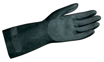 All black neoprene glove work Mapa Techni Mix 415