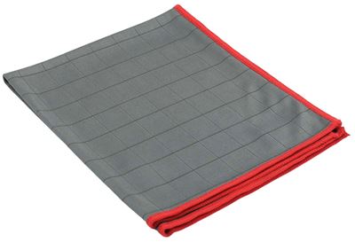 Carbon microfibre cloth 40x50cm grey/red