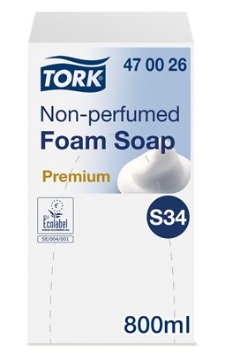 Tork foam soap Lotus unscented S34 6x800 ml