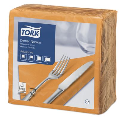 Tork paper towel 39x39 2 ply orange package of 1800