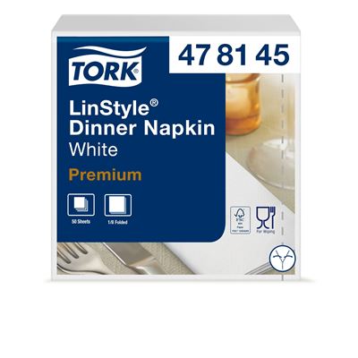 Tork Linstyle dinner white napkin les 600