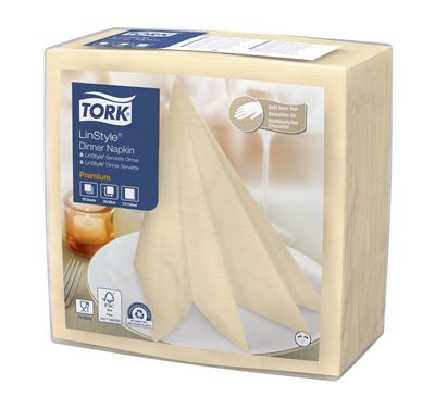 Tork Linstyle dinner napkin vanilla