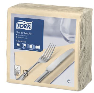 Tork paper towel 39x39 2 ply package vanilla 1800