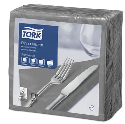 Tork paper towel 39x39 2 ply gray package of 1800