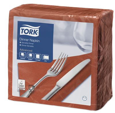 Tork paper towel 39x39 2 ply terracotta package 1800