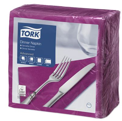 Tork paper towel 39x39 2 folds aubergine package of 1800