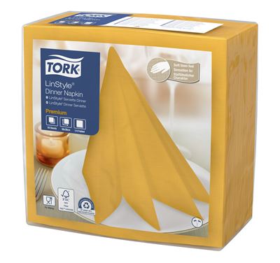 Tork Linstyle Mustard Yellow Napkin