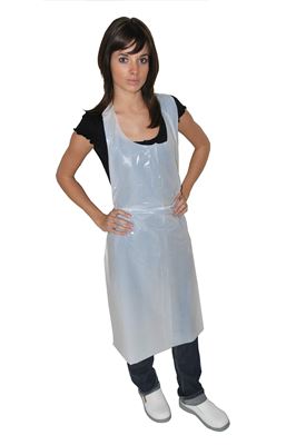 Disposable white plastic apron price - voussert