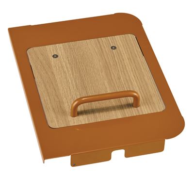 Brown lid for biowaste bin (right side) + bucket