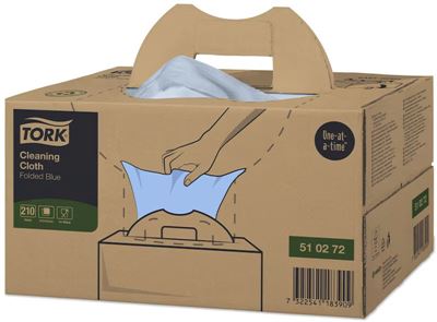 Non-woven cloth Tork W7 cleaning 510 blue